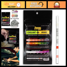 Double-Ended Brake Fluid Coolant Test Strips - 15 Foil Wrapped Strips, 1 Pack