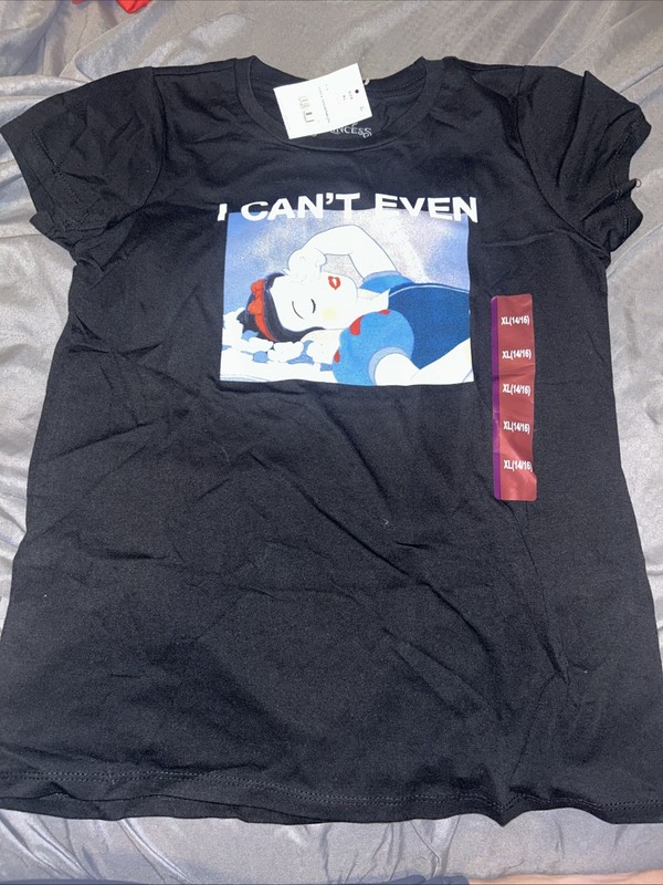 NWT Disney Princess Girls XL (14/16) Tshirt Snow White I Can’t Even