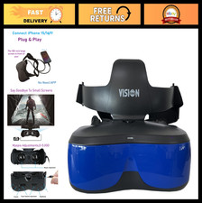Portable Video Glasses, USB-C Input, Easy Connect to iPhone/Android, Plug  Play