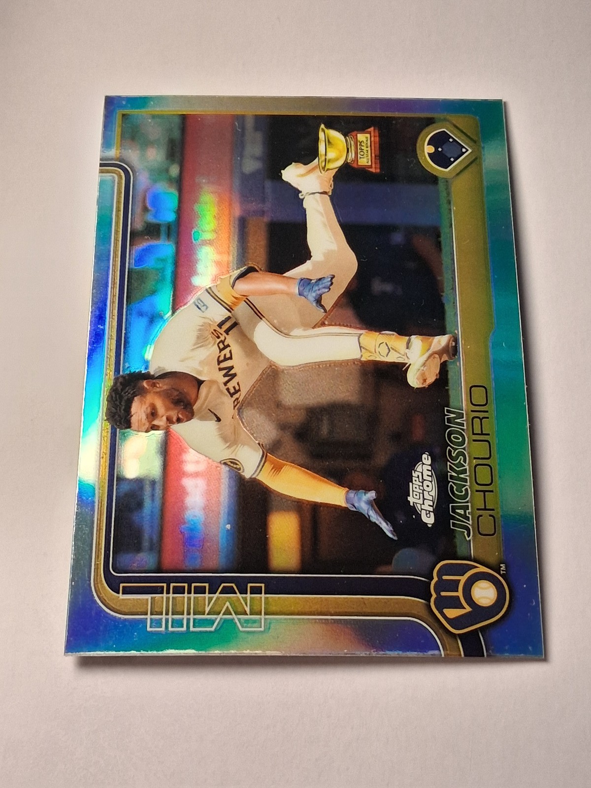 2025 Topps Chrome #262 Jackson Chourio Refractor