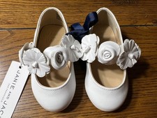 NWT Janie and Jack Room To Bloom Flower Ballet Flats Sandals Shoes Sz 5 Toddler