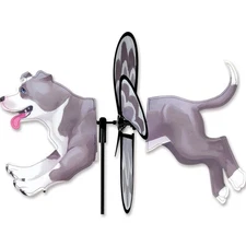 Pit Bull Dog Wind Spinner Petite 18"