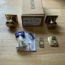 Emtek 8231PUS7 Providence Privacy Knob Set, Classic Brass Collection - French