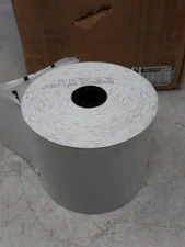 Iconex 9023-1253 Sticky Media Receipt Paper Rolls 80mm x 270' (12 Rolls/Carton)