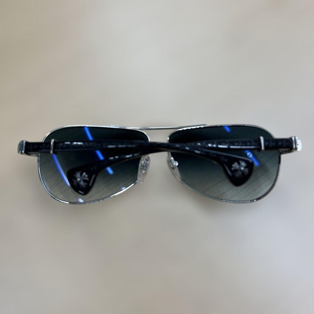 Chrome Hearts Baby Beast Sunglasses Shiny Silver Black Used thumbnail 2