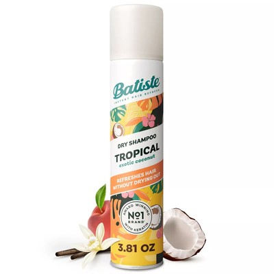 Batiste Tropical Exotic Coconut Dry Shampoo-3.81oz REFRESHES HAIR-EXOTIC COCONUT