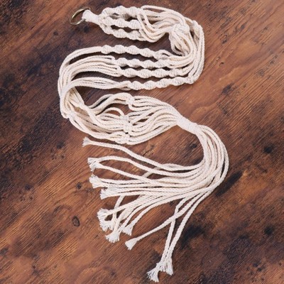 Handmade Planter Basket Macrame Flower Hangers Hanging Pots Holder Bonsai