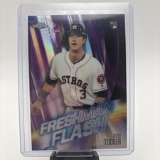 2019 Topps Chrome - Freshman Flash Kyle Tucker rookie card #FF-1 (RC). rookie card picture