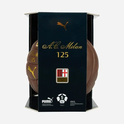 Pallone PUMA ACM 125TH FAN BALL COLLECTOR'S FOOTBALL AC MILAN BOX per un Sa