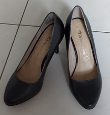 Tamaris Damen Pumps Leder Schwarz EU 37 Stile...