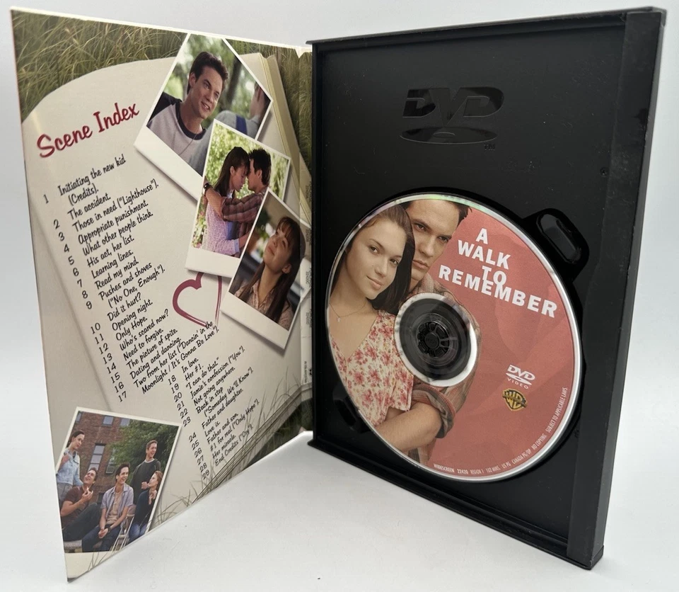 A Walk to Remember DVD Widescreen Shane West Mandy Moore Daryl Hannah 2002 - Image 3 of 3