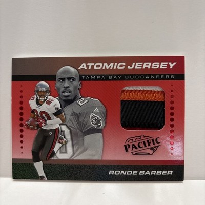 2024 Panini Encore Ronde Barber Pacific Atomic Jersey 3-Color Patch #39/75