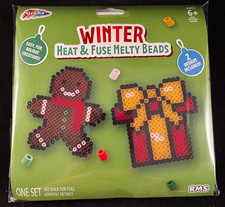 Winter - Gingerbread Man Present - Heat Fuse Melty Beads - 2 Designs