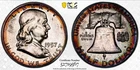 Rim Toned 1957 Franklin Half Dollar Silver Proof PCGS PR63