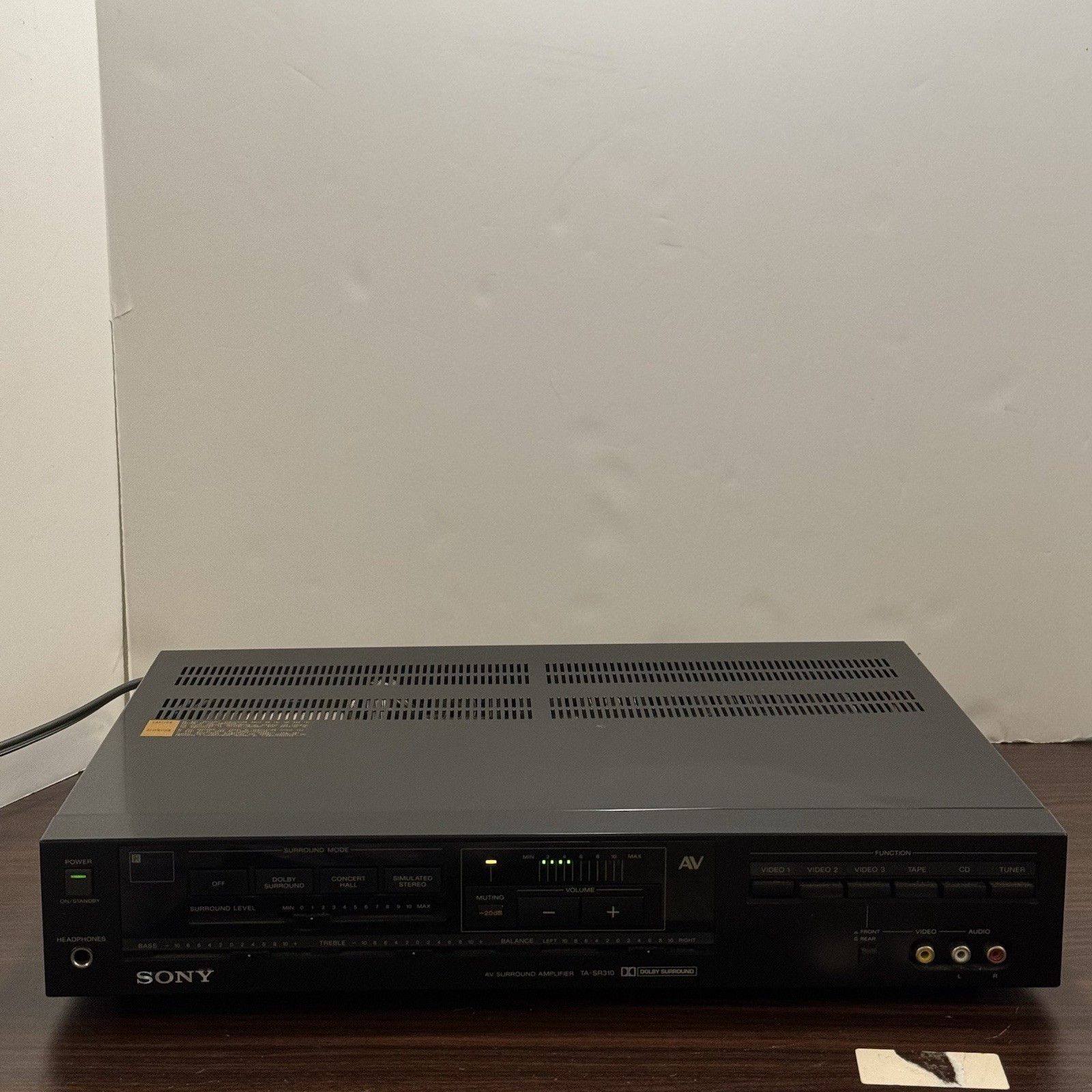 Vintage Sony AV Surround Amplifier TA-SR310 With Remote - Tested / Working