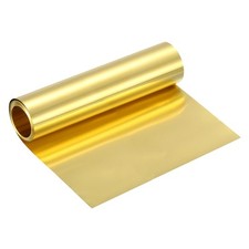 Brass Sheet Roll, 120" x 6" x 0.0028" Metal Flashing Brass Foil Roll, Gold