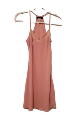 Y2K Paquito Slip Dress Nightie XS? Lace Trim Spaghetti Strap Sheer Ballet Soft