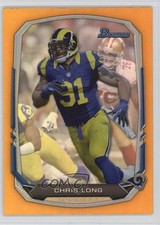 2013 Bowman Orange Rainbow Foil 3/50 Chris Long #22 0v31