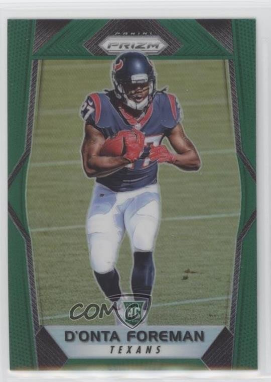 2017 Panini Prizm Rookies Green Prizm D'Onta Foreman #273 y8h