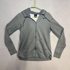 Nike Dri-FIT Men's Small Zip Up Gray Sweatshirt Hoodie