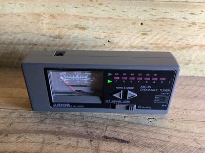ARION HU-8400 VINTAGE GUITAR BASS TUNER CHROMATIC TUNER TESTED AND WORKING