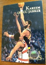 KAREEM ABDUL-JABBAR, 1996 TOPPS NBA STARS #1, w/ WES UNSELD, LAKERS