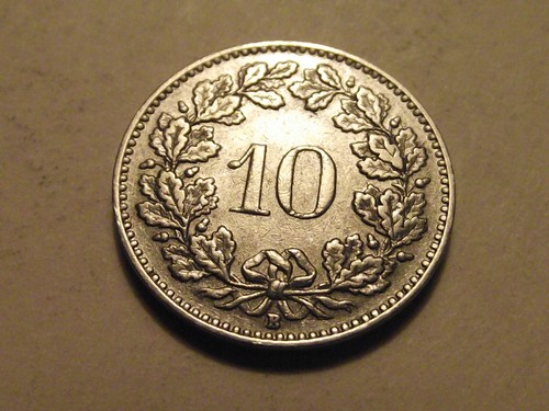 #1053 Suiza; 10 Rappen 1947 - Imagen 2 de 3