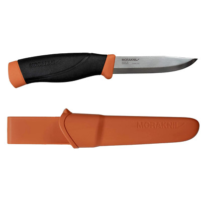 Mora Companion Heavy Duty Burnt Orange in Stainless Steel #13259