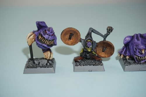 Warhammer Fantasy Citadel Night Goblin Squigs and Herder x 4 Metal - Picture 3 of 8