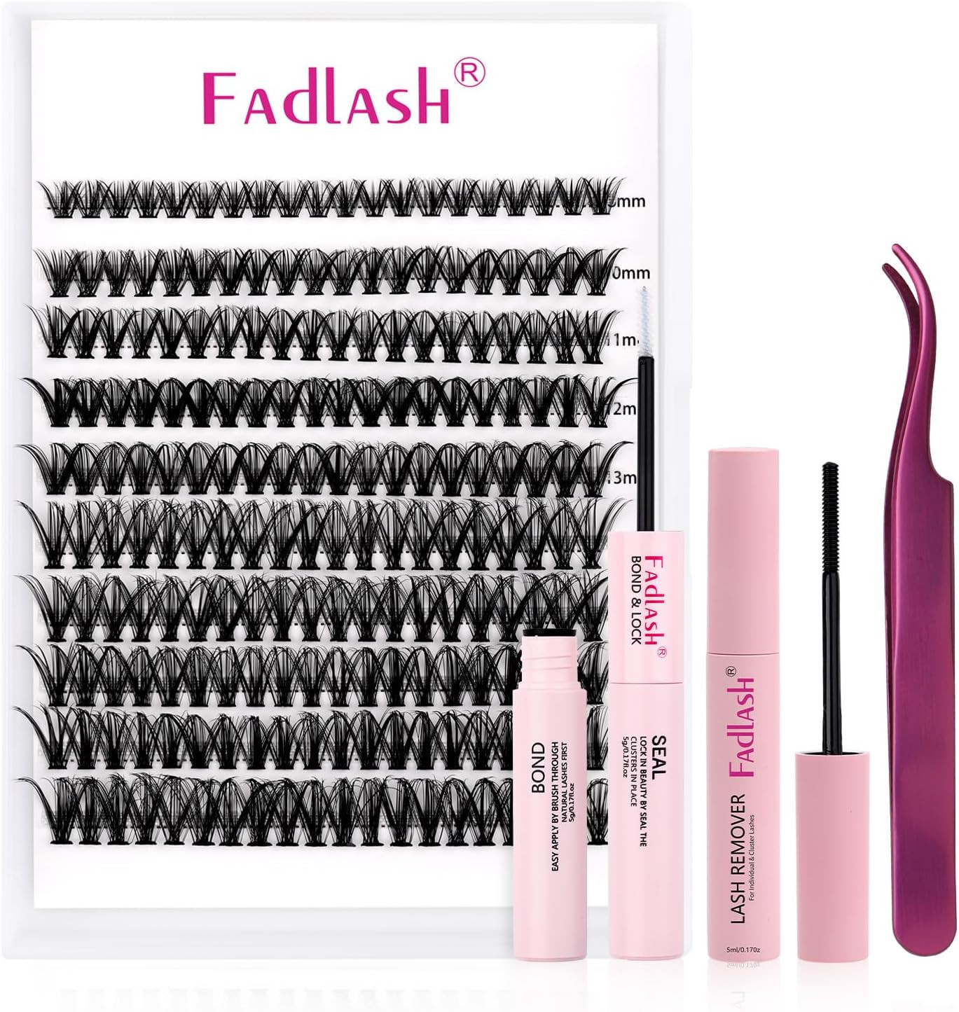 Kit Extension Ciglia 200Pcs 40D: DIY Cluster Lash con Bond and Seal