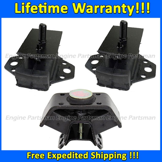 K0412 Front L&R&Trans Mount Set 3PCS For 19961998 Toyota 4Runner 3.4L