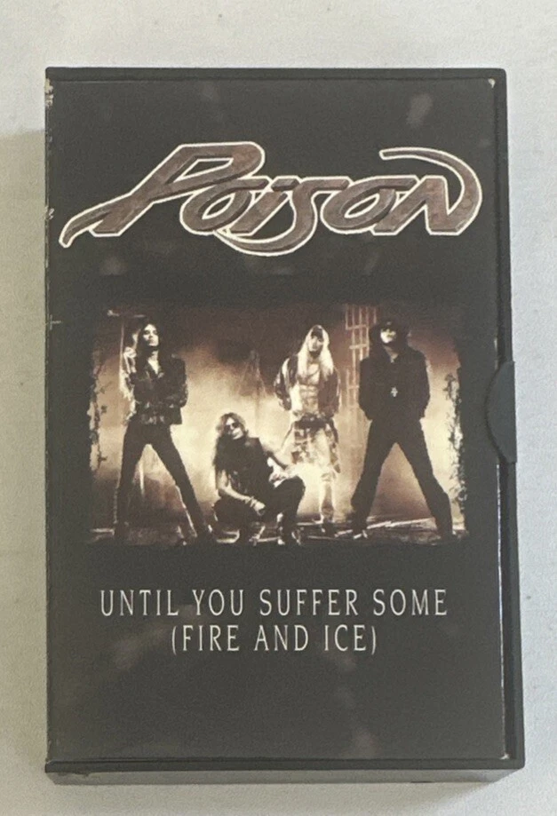 Poison - Stand - Until You Suffer Some Cassette Single In Plastic Box EX / VG+ - Image 2 of 4