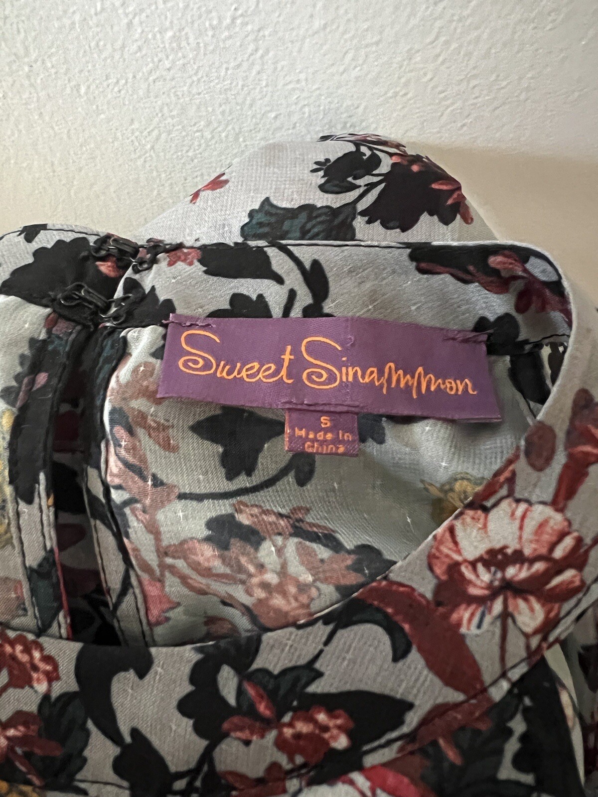 Sweet Sinammon Multicolor Floral Printed Polyester Sleeveless Halter Top Tank S