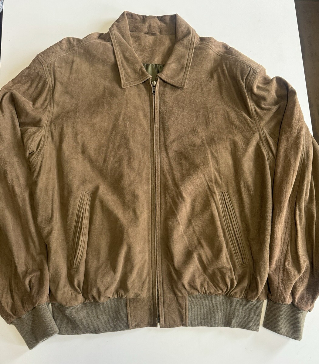 Golden Bear California USA Jacket Men's XL YKK Zipper Tan