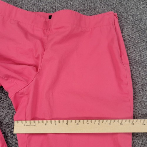 Pantalones Talbots Mujer Petites 12P Rosa Capri Cremallera Lateral Heritage Puño Delfín 32x21 - Imagen 13 de 23