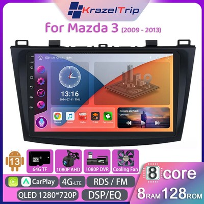 8 Core Car Radio for Mazda 3 2010 2011 2012 2013 Carplay Intelligent System DSP