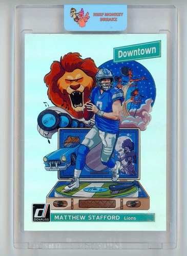 MATTHEW STAFFORD 2018 DONRUSS DOWNTOWN CASE HIT SSP 1ST YEAR