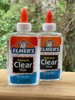 Elmer's Liquid Clear Glue Lot of 2 Washable Safe Non-Toxic 5 oz