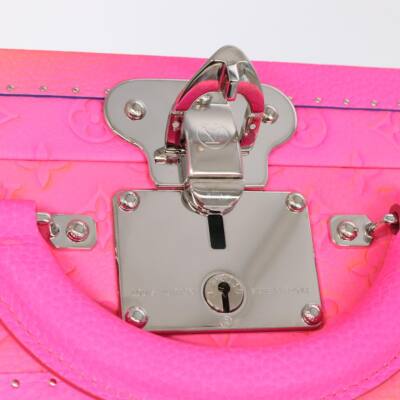 LOUIS VUITTON Taurillon Illusion Cotoville 40 Trunk Multicolor LV