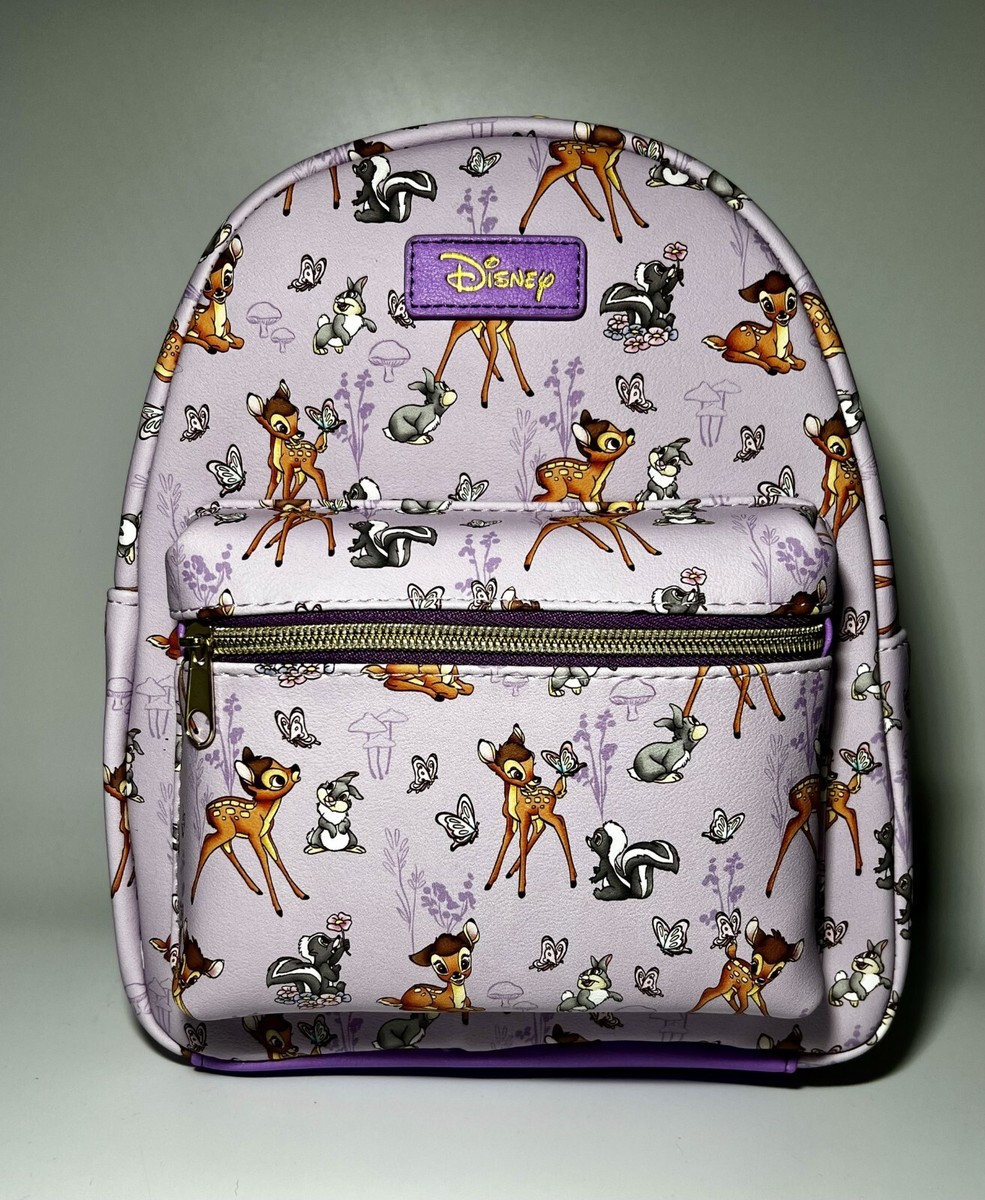 NWT Disney Loungefly Bambi & Friends Thumper Flower Allover Purple