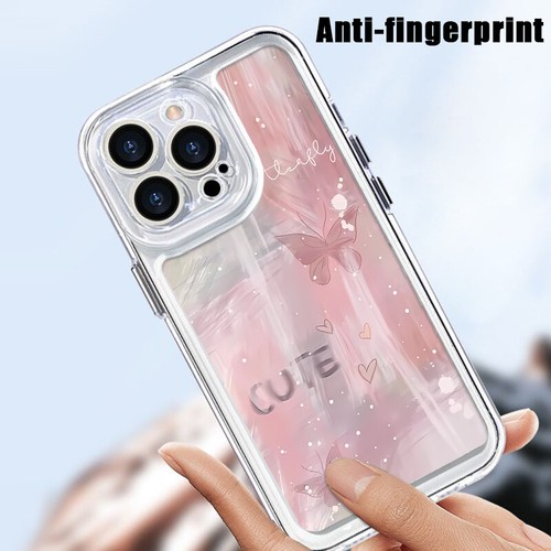 Butterfly Case For iPhone 16 Pro Max 15 14 13 12 11 X Clear Silicone Phone Cover - Imagen 7 de 20