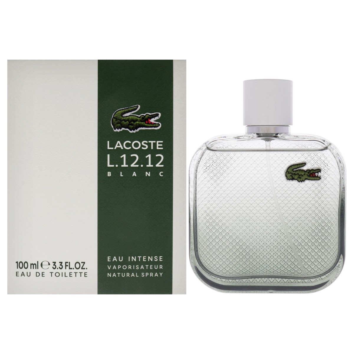 Lacoste Eau De Lacoste L.12.12 Blanc Eau Intense Eau De Toilette Spray By Lacoste - 1.7 oz Lacoste Eau De Lacoste L.12.12 Blanc Eau Intense Eau De Toilette Spray By Lacoste - 1.7 oz