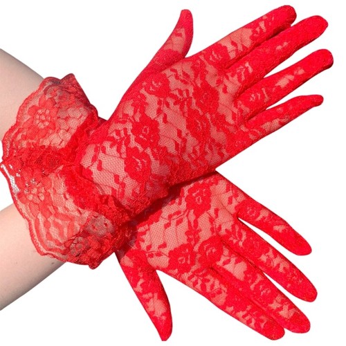 2pcs Black Lace Operas Gloves Women Exquisites Mittens Sophisticated Gloves - Picture 10 of 14