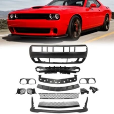 Fit for 2008-2014 Dodge Challenger Hellcat Style SRT Full Front Bumper Cover Kit