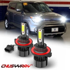 2x 9008/H13 LED Headlight Bulb For Kia Soul 2014 2015 2016 2017 2018 2019 Hi/Low