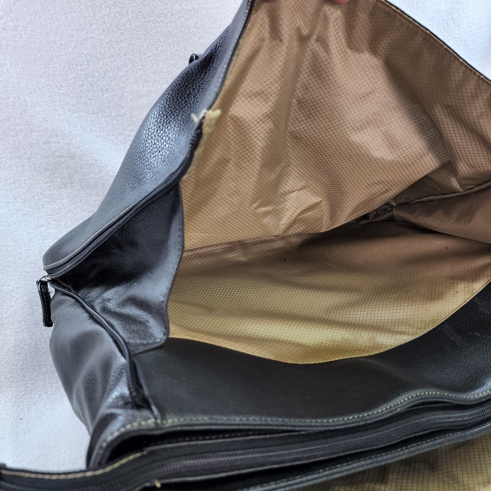 Vintage Buxton Large Leather Portfolio Briefcase Busi… Gem