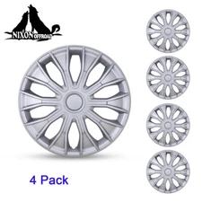 15 Inch Wheel Rim Cover Hubcaps Replacement Snap On Hub Cap 4 Pieces Set ABS R15