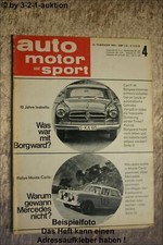 AMS Auto Motor Sport 4/64 Porsche 904 Opel Rekord Coupe Renault R 8 Majo