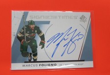2022 23 SP AUTHENTIC MARCUS FOLIGNO SIGN OF THE TIMES AUTOGRAPH Wild AUTO