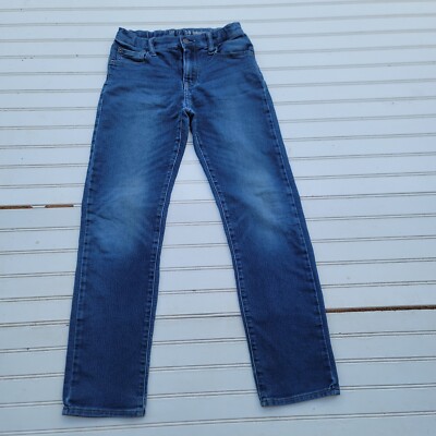 Gap Kids Original Blue Denim Jeans Adjastable Waist  26x27 Slim Sz 14